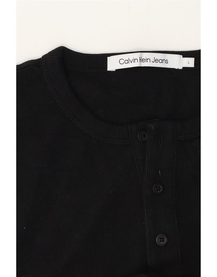 CALVIN KLEIN JEANS Velika muška majica kratkih rukava, crna