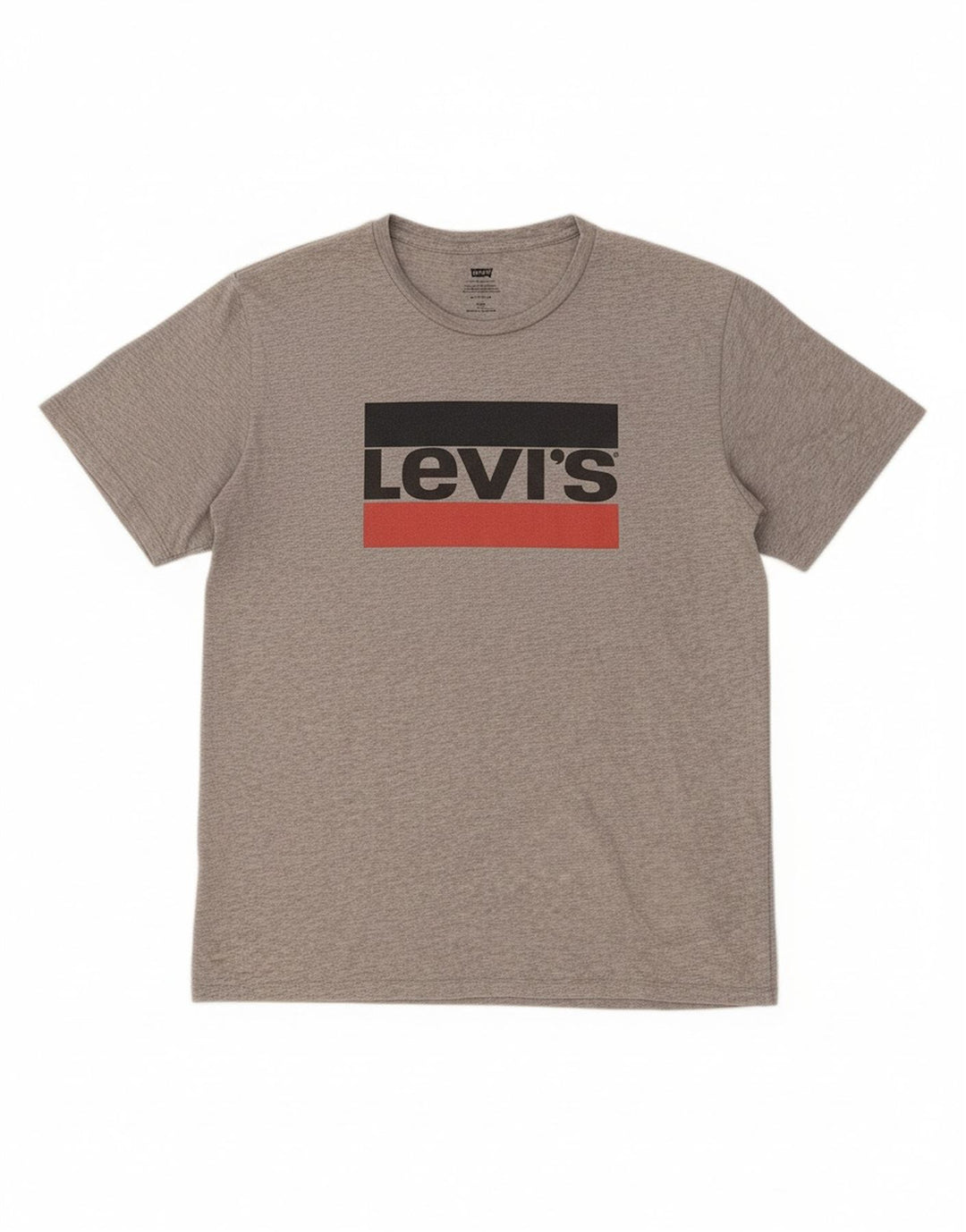 LEVI'S Mens Graphic T-Shirt Top 2XL Grey Cotton