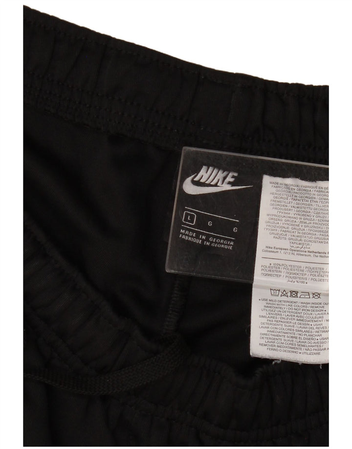 Nike muške hlače za trenirku, velike crne hlače od poliestera