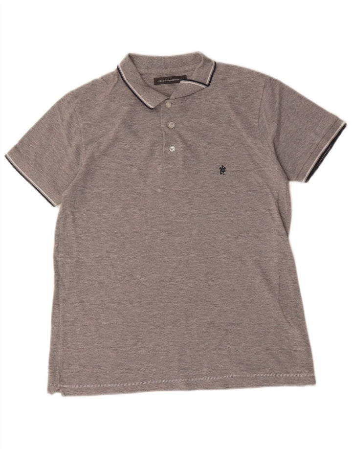 French Connection muška polo majica Mala siva pamučna