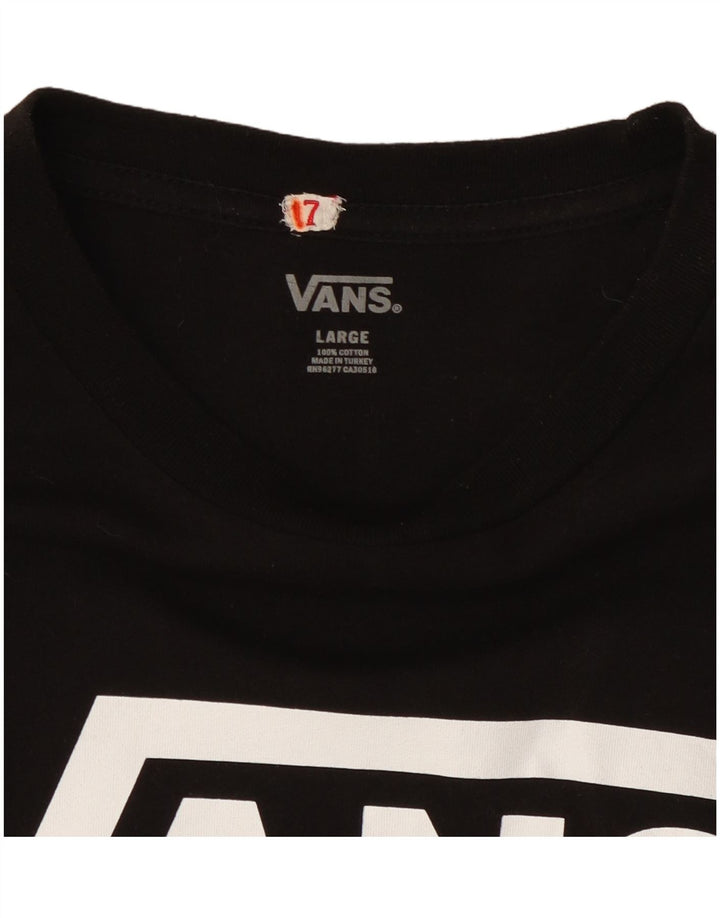 Vans muška majica dugih rukava s grafikama, veliki crni pamuk