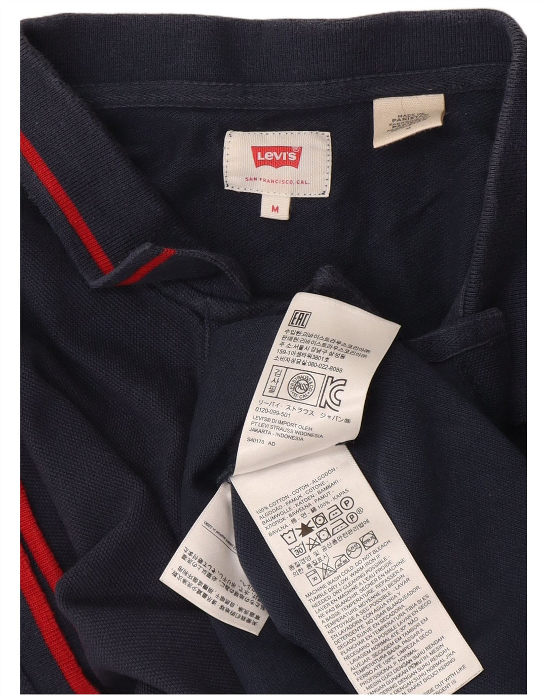 Levi's muška polo majica Srednje tamnoplavi pamuk