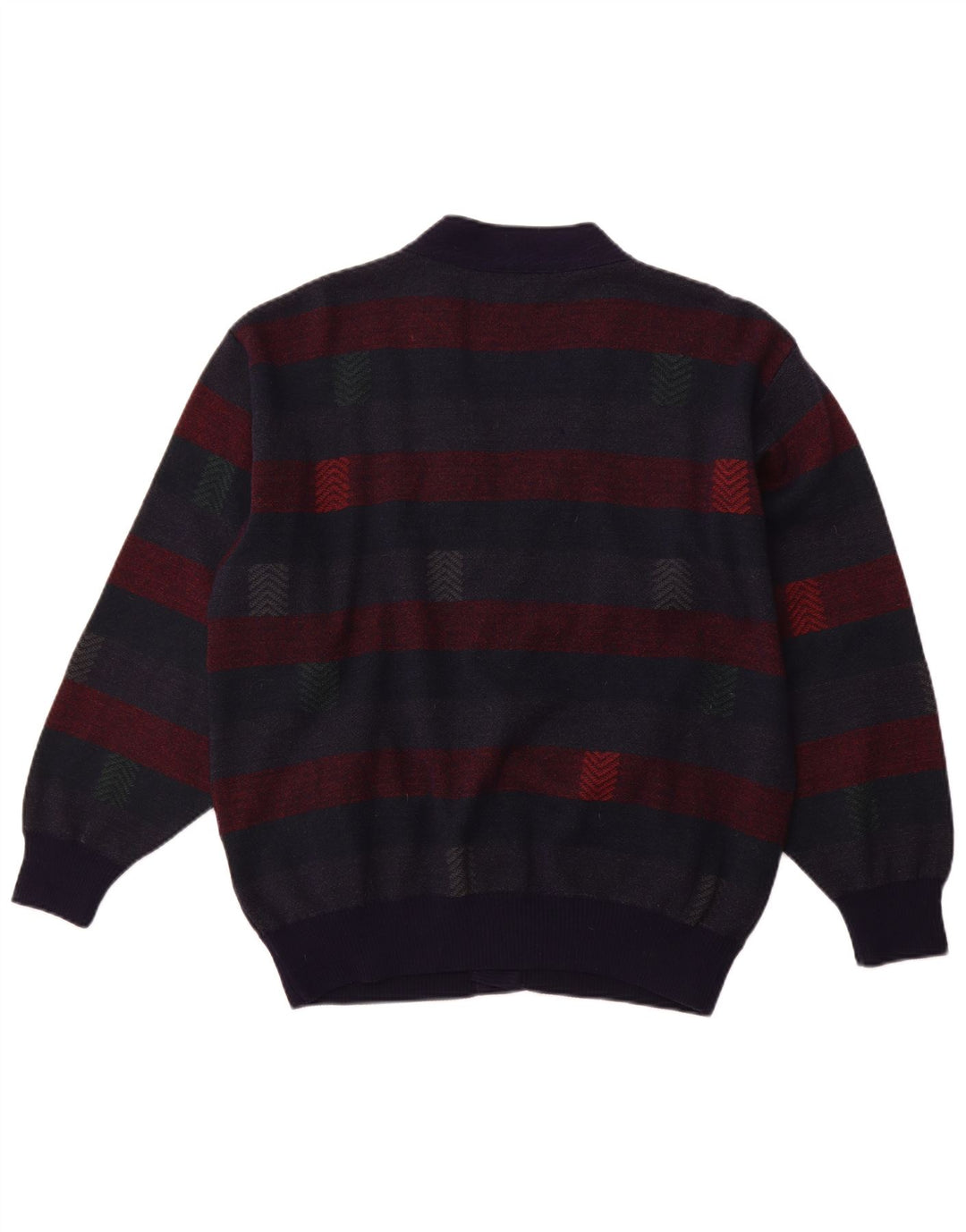 PIERRE SANGAN Muški džemper XL na vunene tamnoplave pruge