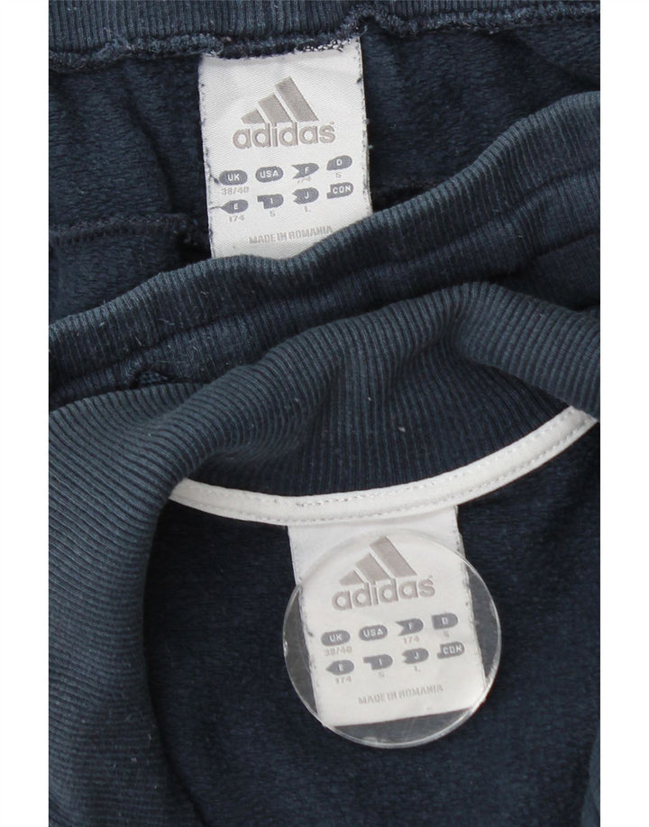Adidas muška puna trenirka UK 38/40 srednje tamnoplavi pamuk