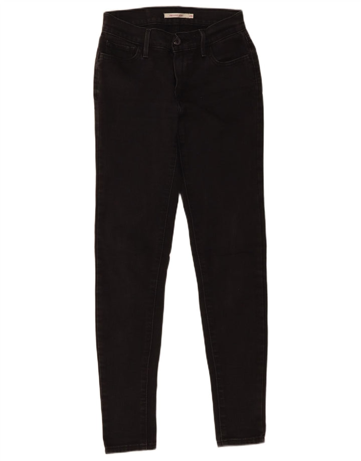 Levi's ženske 710 super uske traperice W26 L30 crne