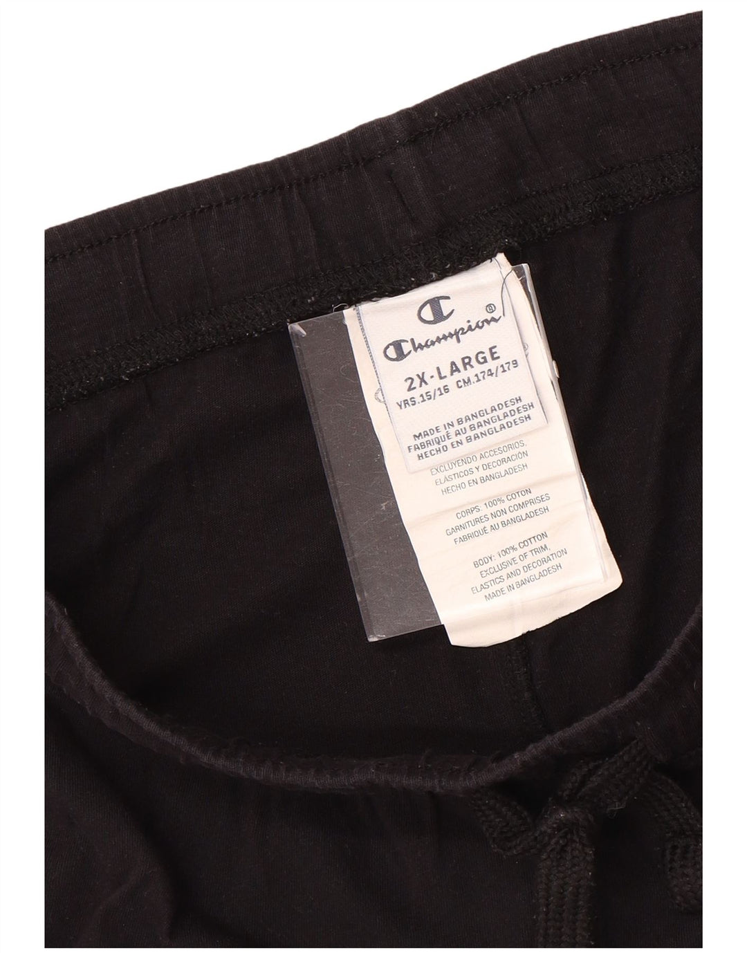 CHAMPION Kratke sportske hlače za djevojčice 15-16 godina 2XL Black Tie Dye Pamuk