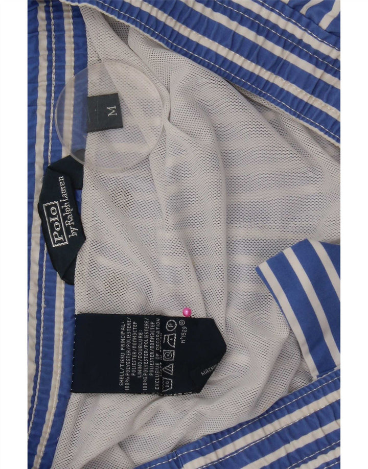 Polo Ralph Lauren muške kratke hlače za kupanje od srednje plavog prugastog poliestera