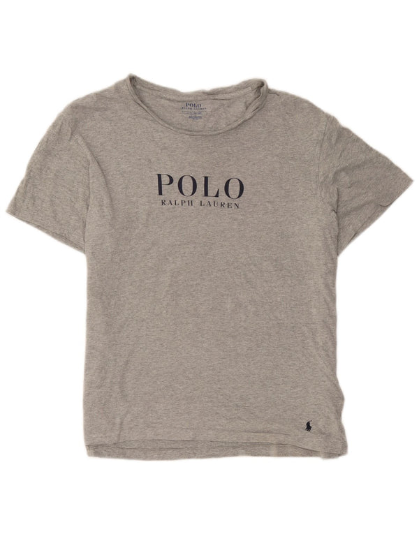 Polo Ralph Lauren Ženska grafička majica kratkih rukava UK 16 Veliki sivi pamuk