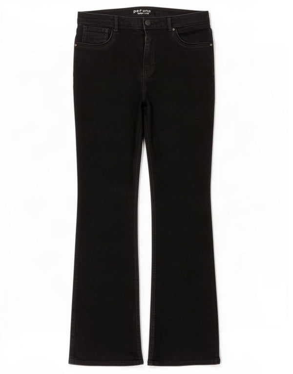 Marks & Spencer ženske traperice Per Una Bootcut UK 14 Large W32 L30 crne