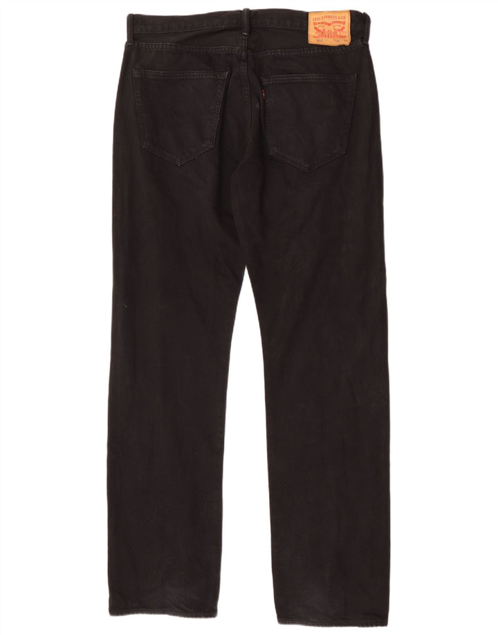 Levi's muške 501 ravne traperice W32 L34 crni pamuk