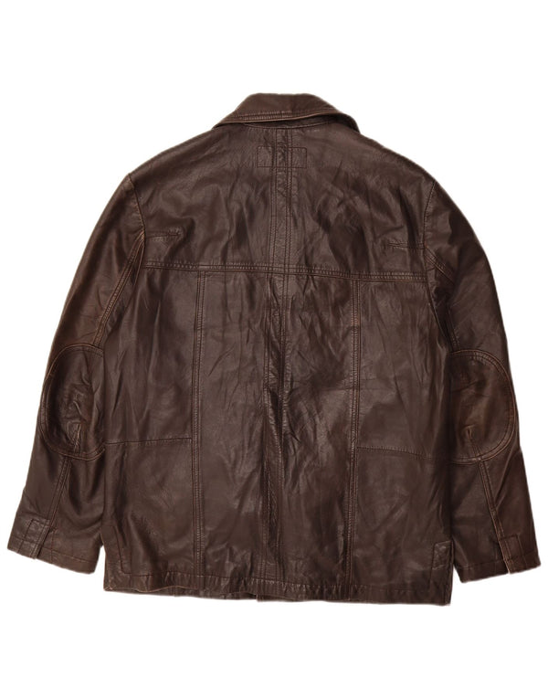 Vintage muška kožna jakna EU 48 srednje smeđe kože