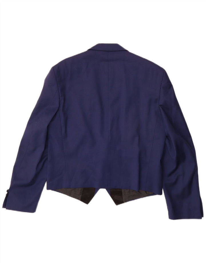 Vintage muški berlinski sako jakna UK 38 srednje tamnoplave boje