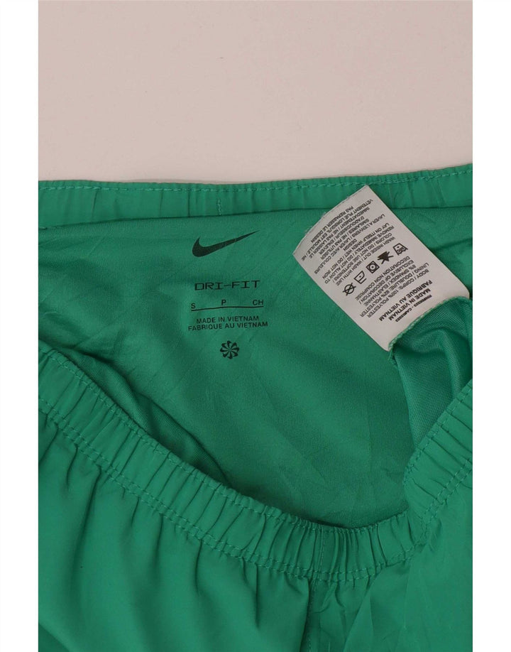 Nike muške Dri Fit sportske kratke hlače male zelene pruge od poliestera