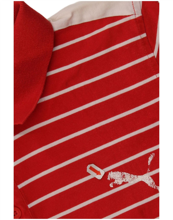 Puma muška polo majica velikih pamučnih crvenih pruga