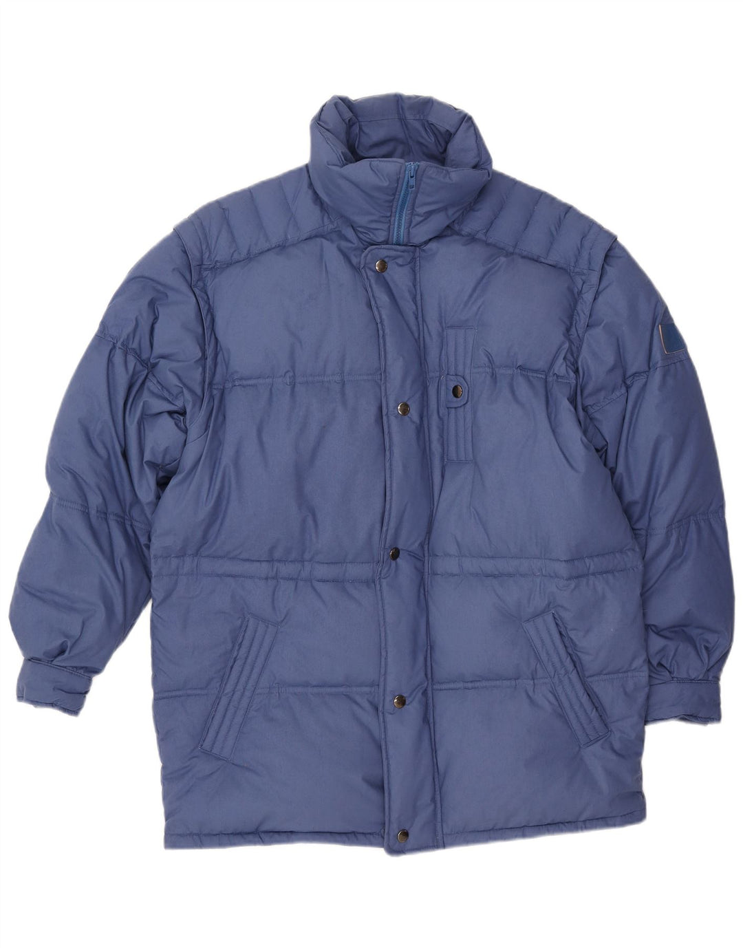 VINTAGE muška podstavljena jakna IT 48 srednje plavi poliester