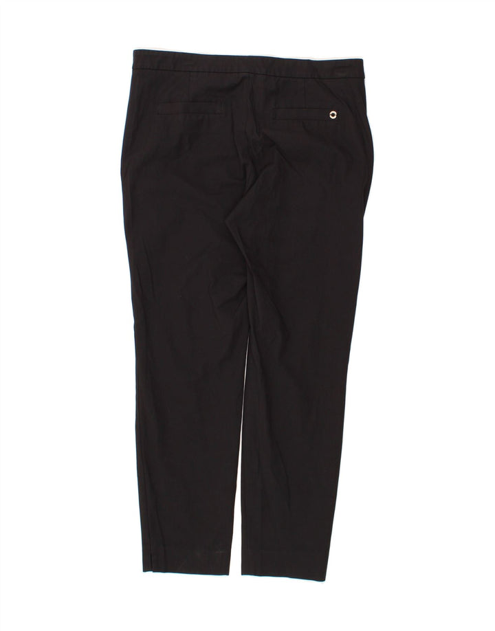 MASSIMO DUTTI Womens Tapered Cropped Trousers W32 L27 Black Vintage Massimo Dutti and Second-Hand Massimo Dutti from Messina Hembry 