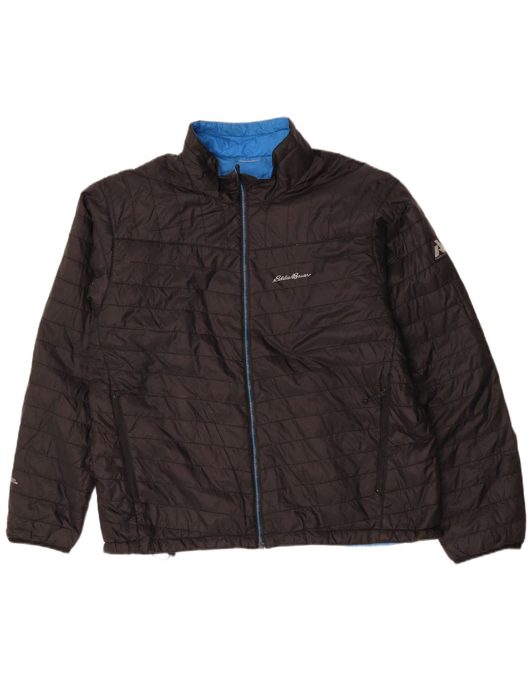 Eddie Bauer muška podstavljena jakna UK 42 XL crna sportska poliester
