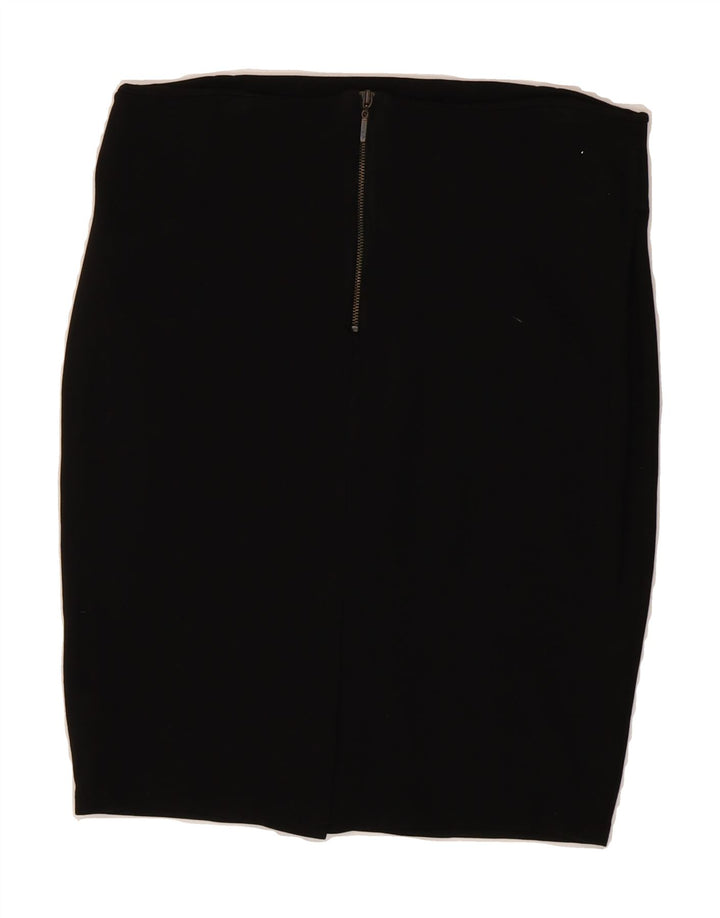 ZARA Womens Pencil Skirt Large W32 Black Viscose Vintage Zara and Second-Hand Zara from Messina Hembry 