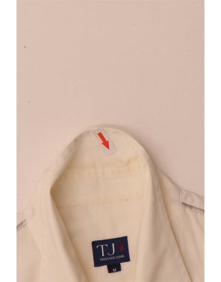 Trussardi Jeans muška košulja Srednje bijeli pamuk