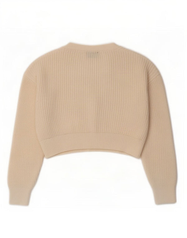 Urban Outfitters ženski kratki kardigan pulover UK 10 Small Off White