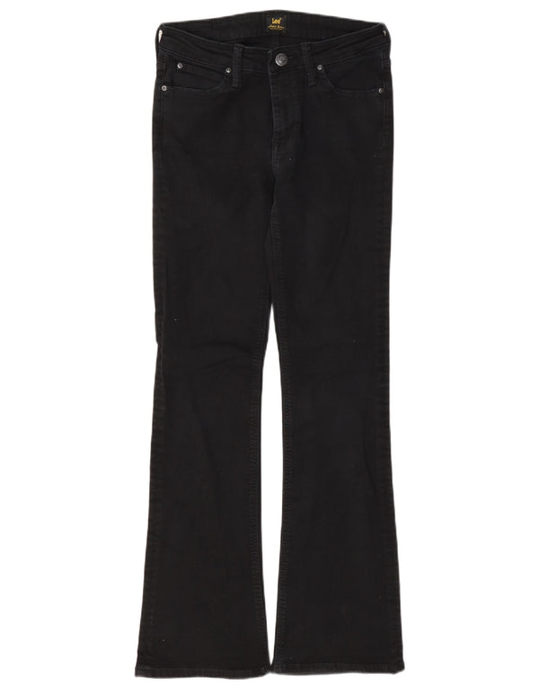 Lee ženske traperice Hoxie Bootcut W28 L31 crni pamuk