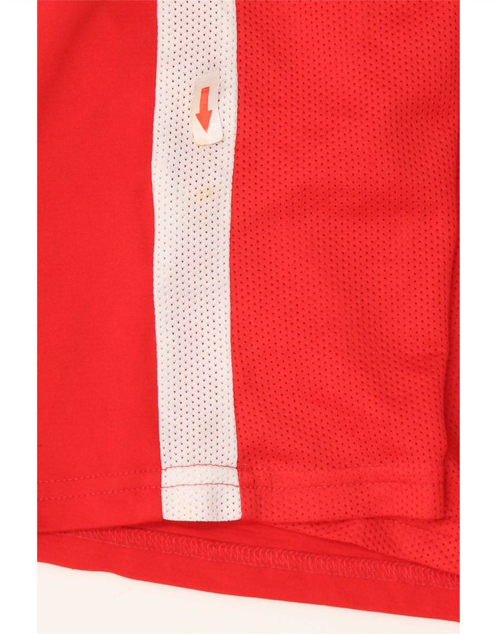 Nike Dri Fit majica kratkih rukava srednje crvene boje od poliestera