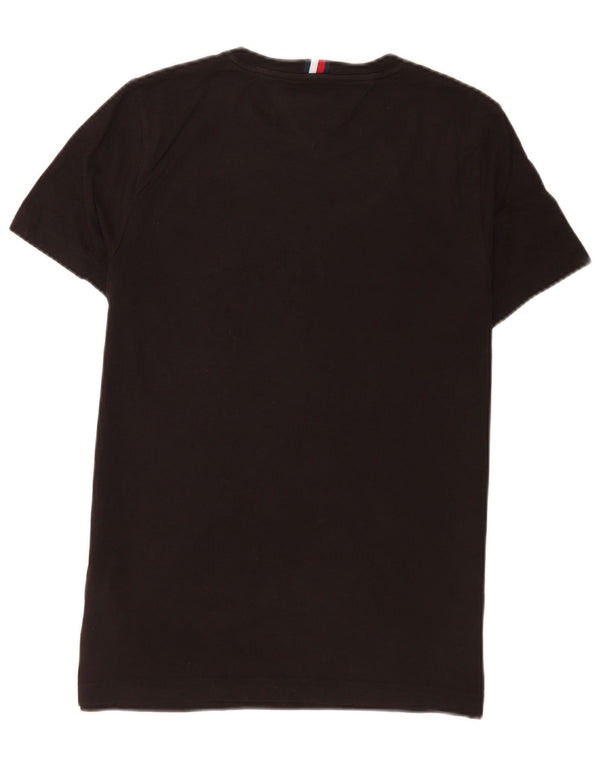 Tommy Hilfiger Mens Graphic T-Shirt Top Small Black Cotton