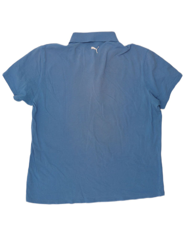 PUMA muška polo majica XL plavi pamuk