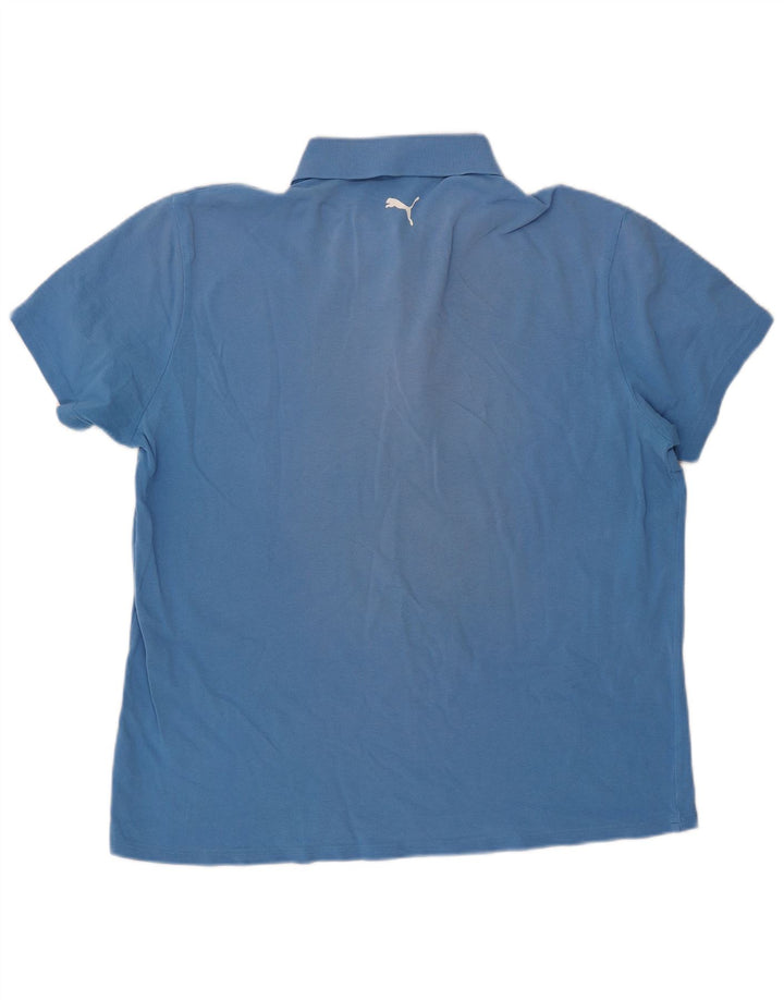 PUMA muška polo majica XL plavi pamuk