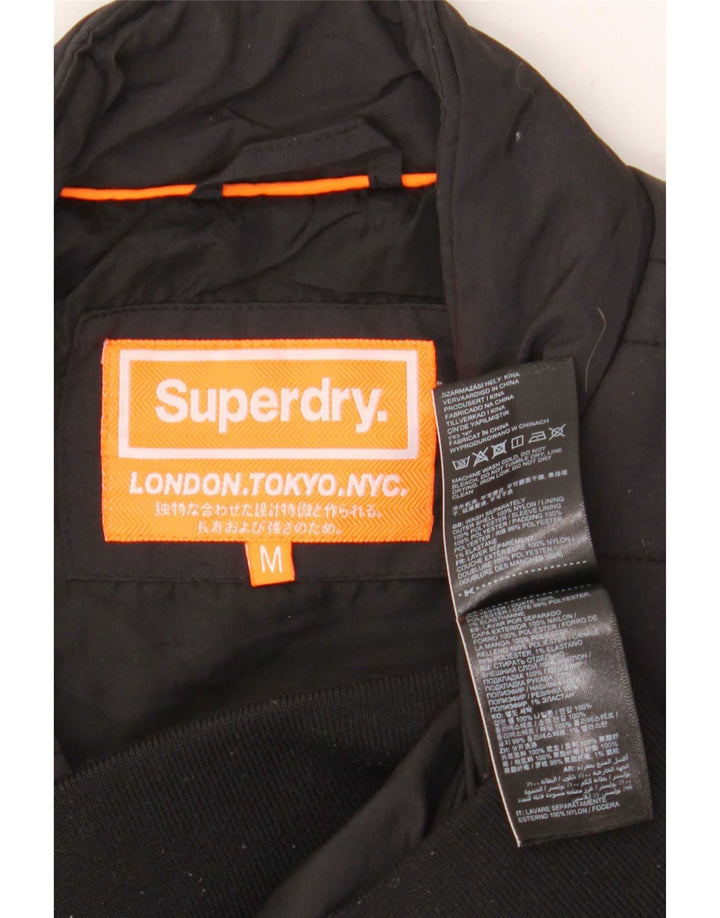 Superdry muška podstavljena jakna UK 38 srednje crni najlon