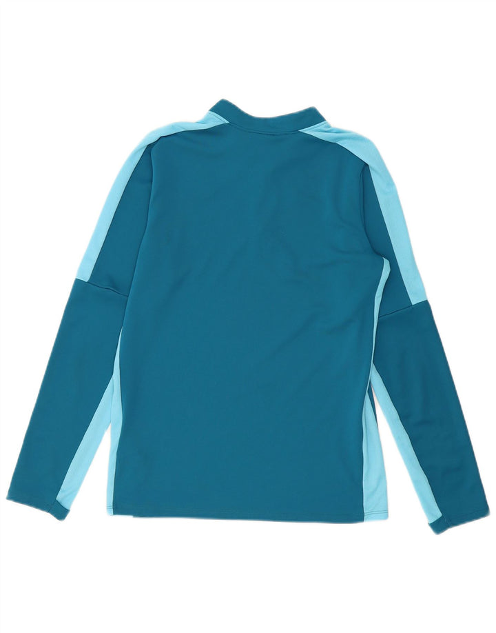 NIKE Girls Dri Fit Pullover Trenirka Top 12-13 Years Large Blue
