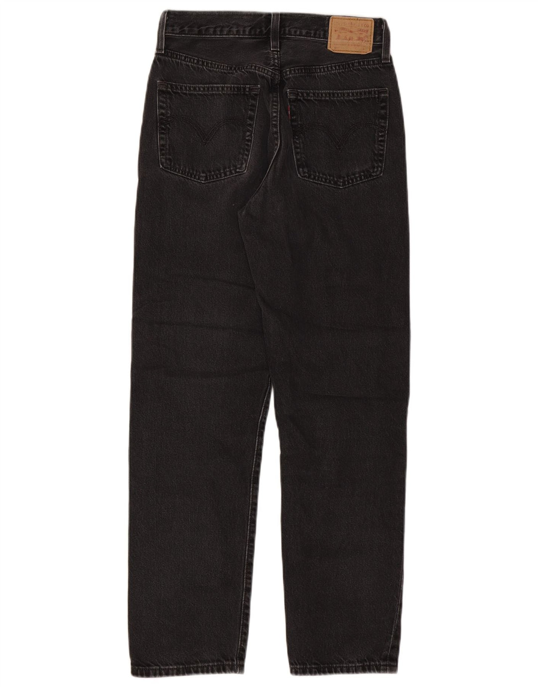 Levi's ženske 501 ravne traperice W26 L28 crni pamuk