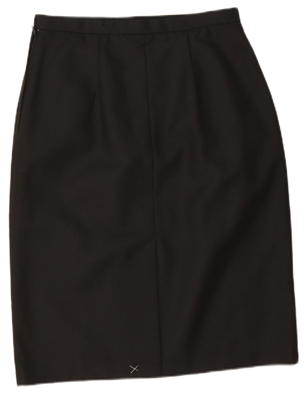 Vintage ženska pencil suknja UK 14 srednje veličine W28 crni poliester