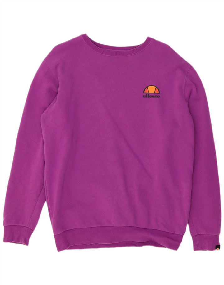 Ellesse muški džemper srednje ljubičaste boje od pamuka