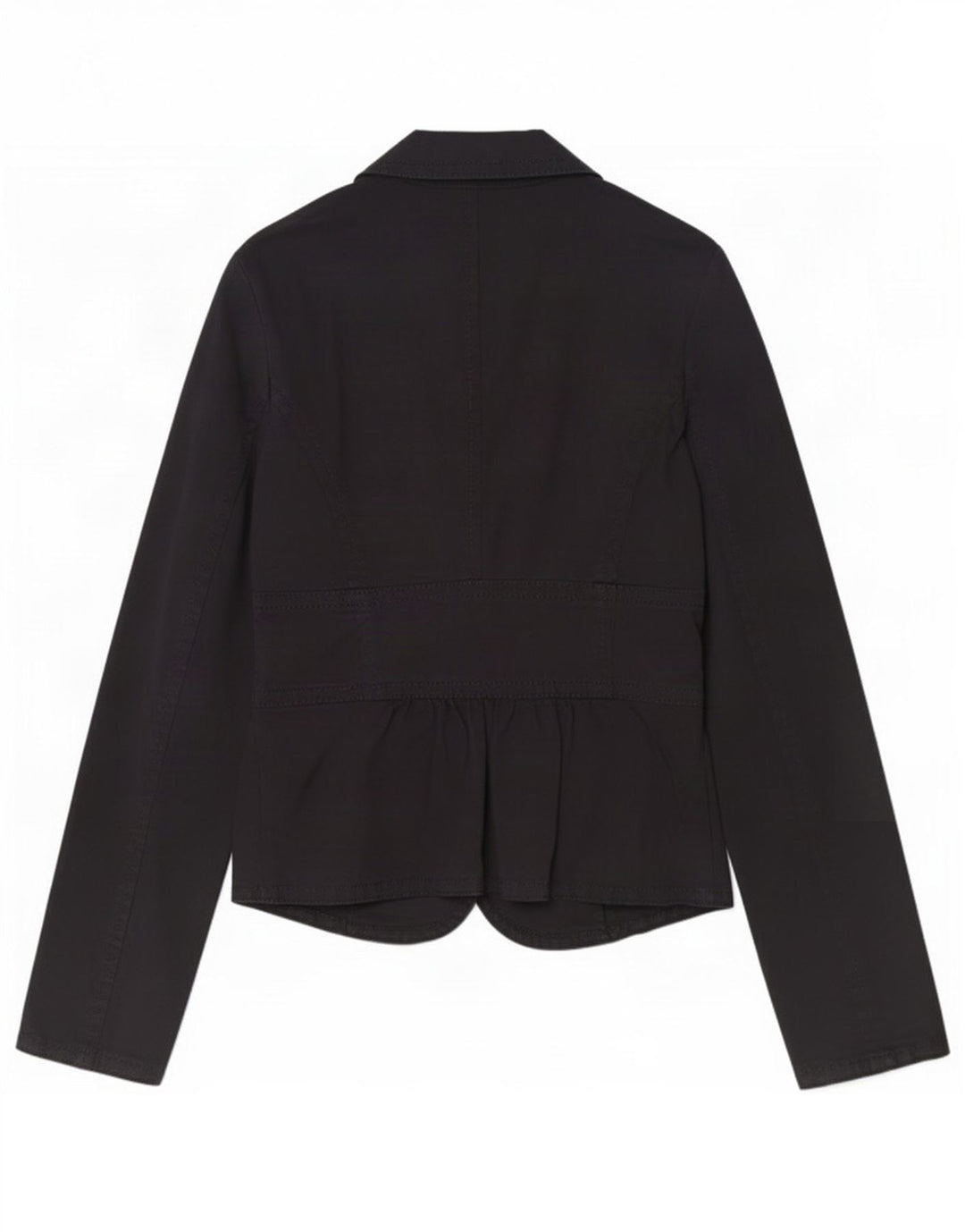 Sisley Womens Blazer Jacket IT 40 Small Black Cotton