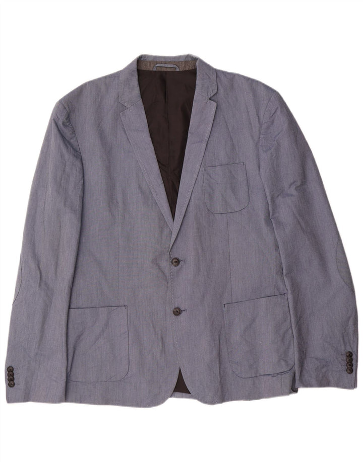 Jack & Jones muška jakna s 2 gumba IT 56 3XL plavi pamuk