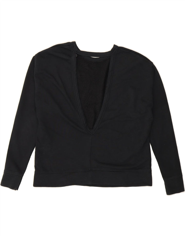 NIKE Womens Dri Fit Oversized Sweatshirt Jumper UK 14 Medium Black Cotton Vintage Nike and Second-Hand Nike from Messina Hembry 