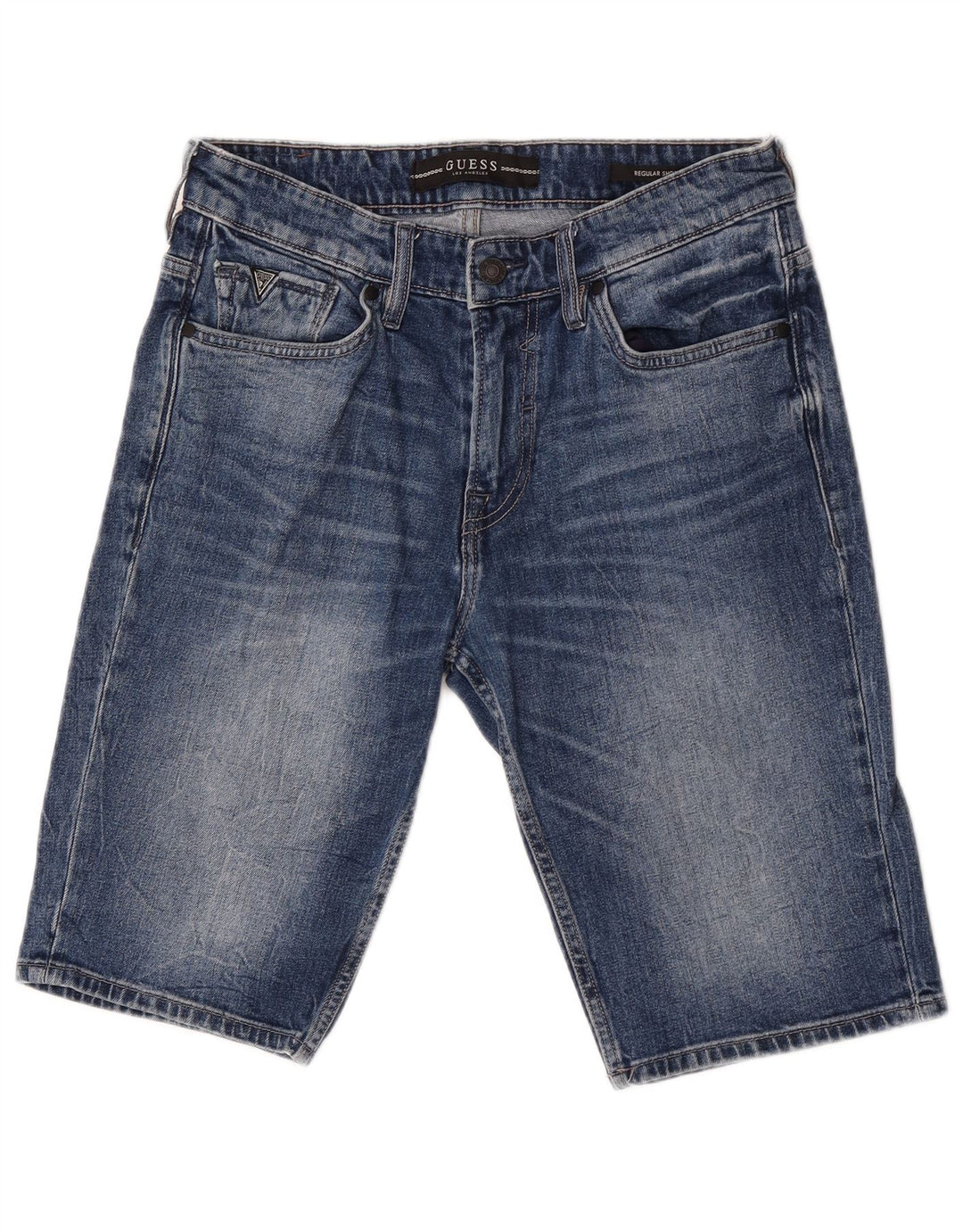 Guess Regular Denim kratke hlače W30 Srednje plavi pamuk
