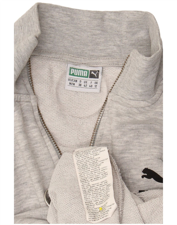 PUMA Ženska skraćena majica s kratkom majicom UK 12 srednje sive boje