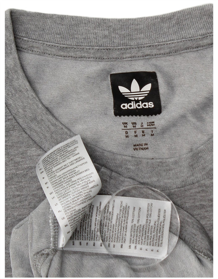 Adidas muška majica kratkih rukava Srednje sivi pamuk