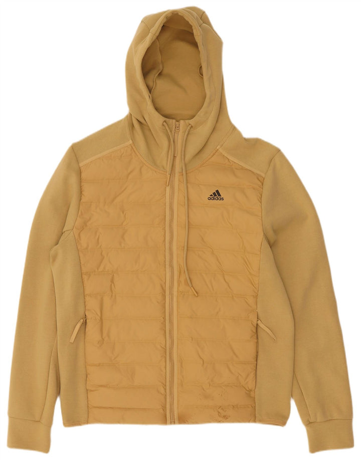 Adidas muška bomber jakna s kapuljačom UK 38 srednje bež pamuk