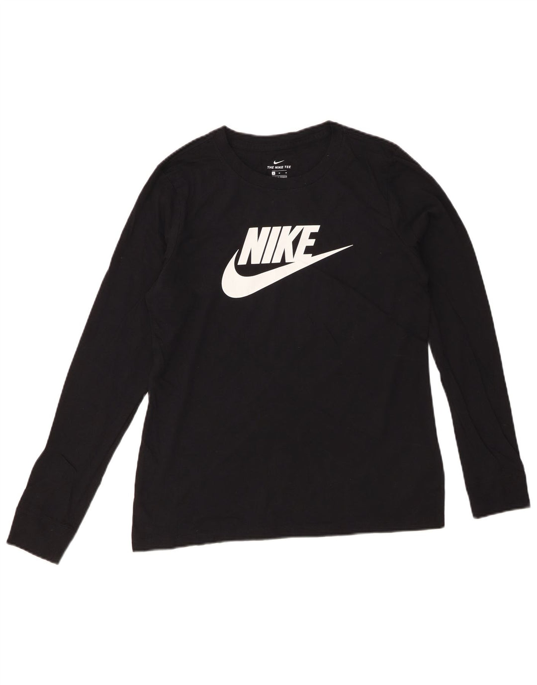NIKE Ženska majica dugih rukava s grafikama UK 14 srednje crni pamuk
