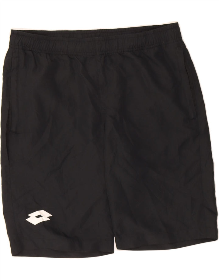 LOTTO Mens Sport Shorts Small  Black Polyester Vintage Lotto and Second-Hand Lotto from Messina Hembry 