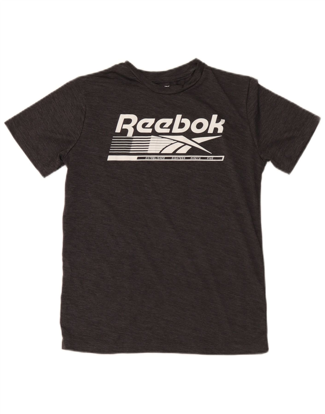 Reebok Boys Graphic T-Shirt Top 10-11 Years Medium Gray Poliester