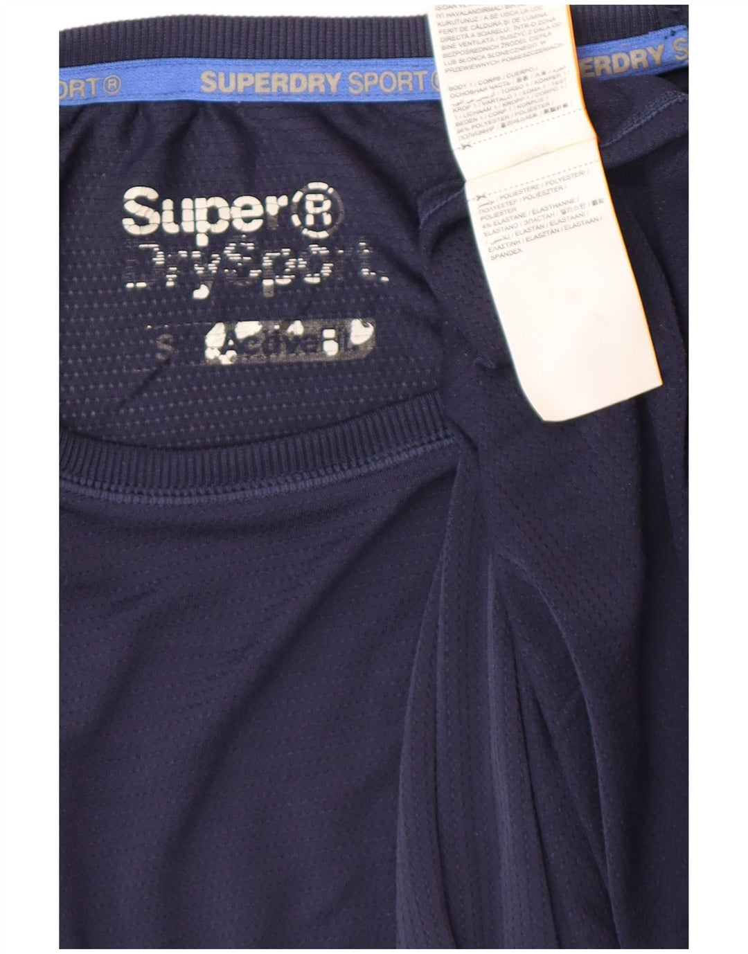 SUPERDRY muška majica kratkih rukava s grafičkim motivima, mali tamnoplavi poliester