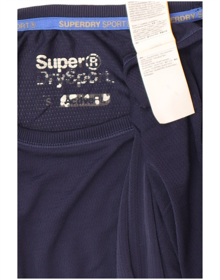 SUPERDRY muška majica kratkih rukava s grafičkim motivima, mali tamnoplavi poliester