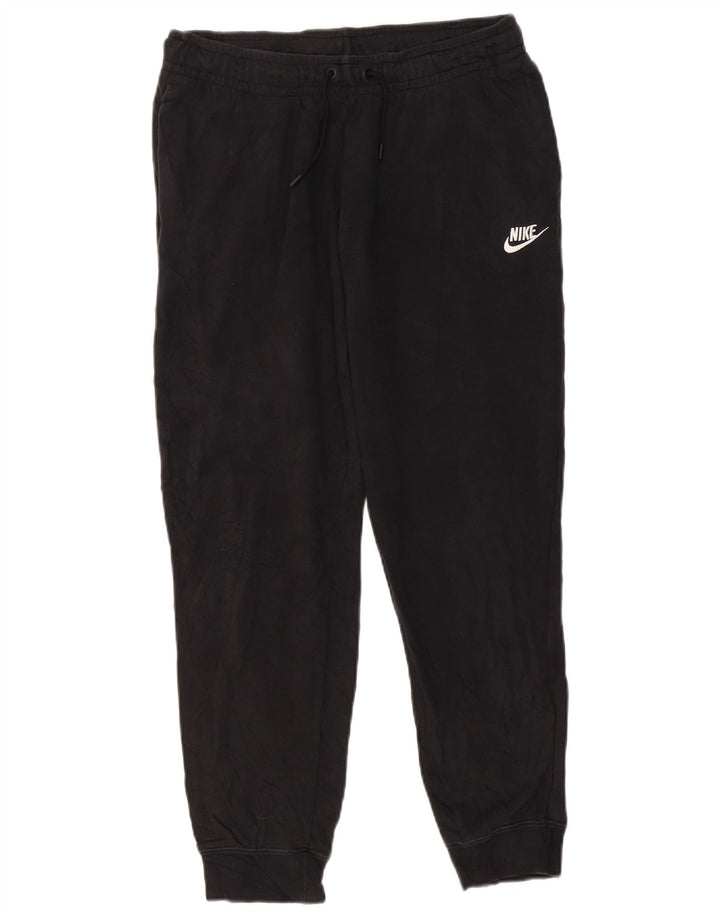 NIKE Ženska trenirka Hlače Joggers UK 14 Srednje crni pamuk