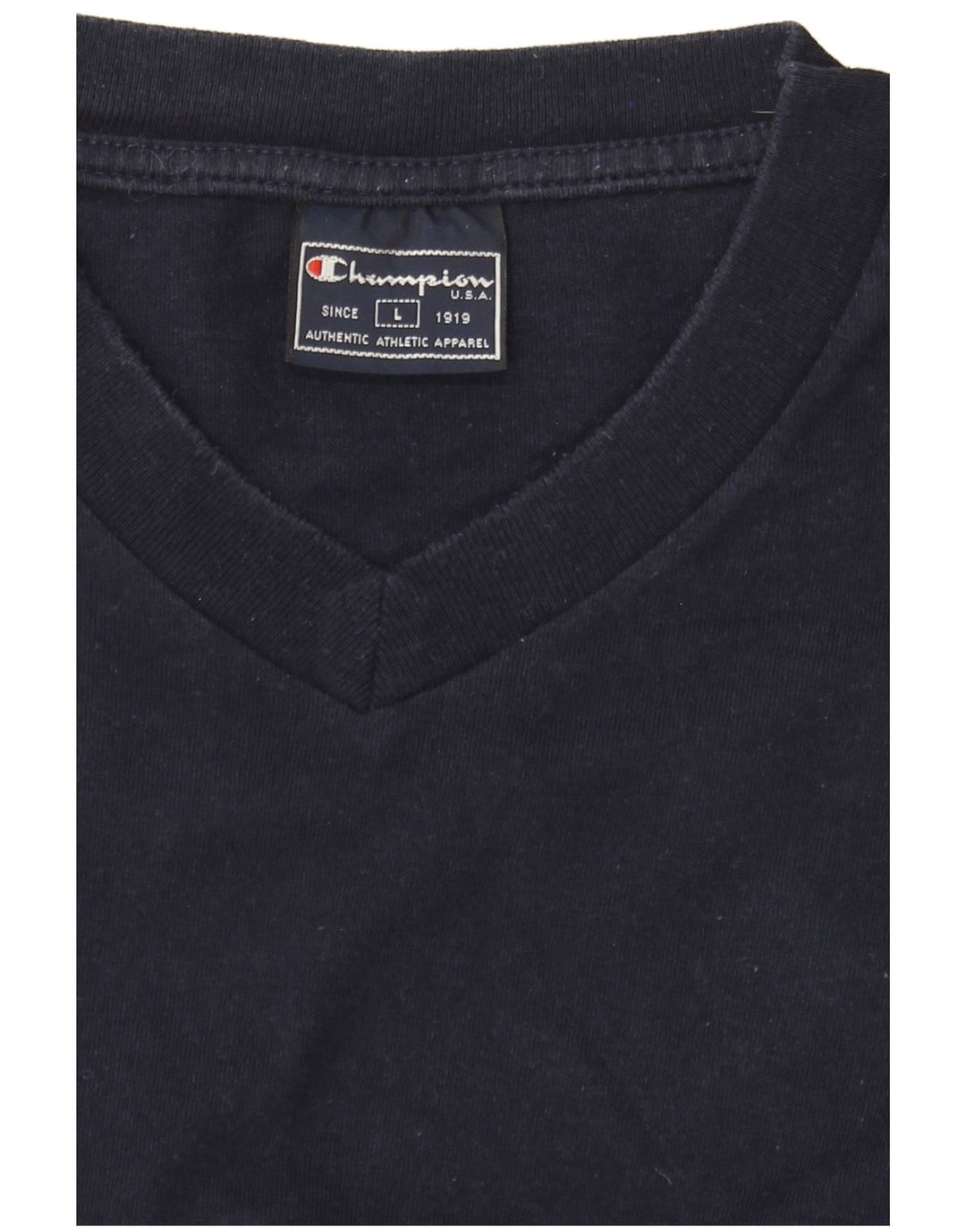 CHAMPION Mens T-Shirt Top Large Navy Blue