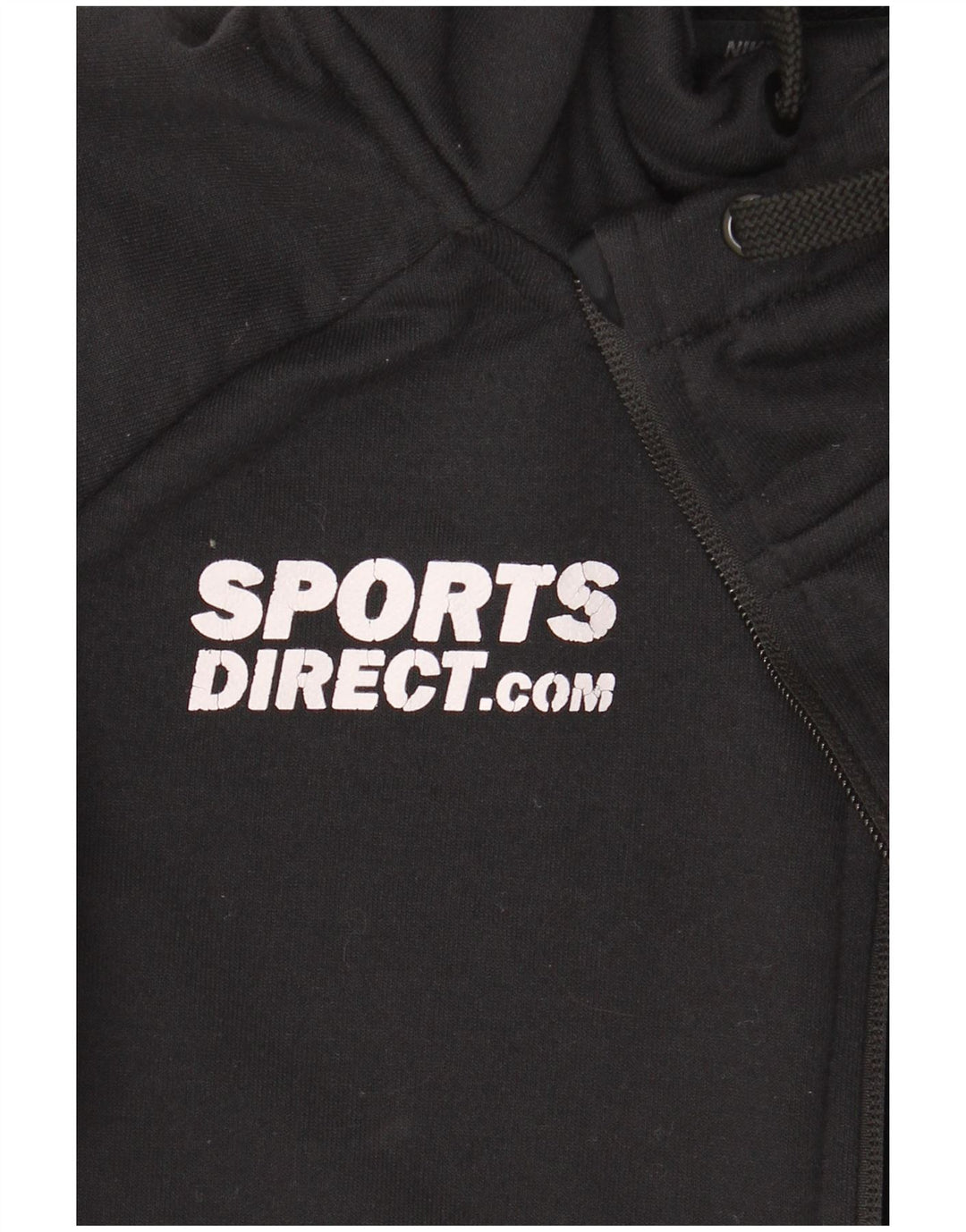 Nike muški Dri Fit Graphic Zip pulover s kapuljačom mali crni poliester