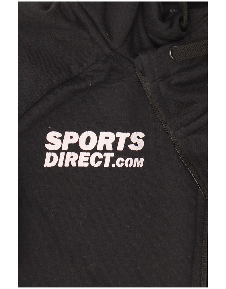 Nike muški Dri Fit Graphic Zip pulover s kapuljačom mali crni poliester